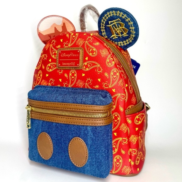 Main Attraction Loungefly Mini Backpack Big Thunder Mountain Railroad Disney - Picture 1 of 10